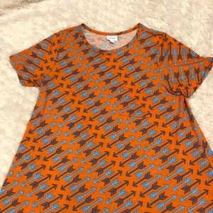 Lularoe size Large jersey knit dress arrow pattern